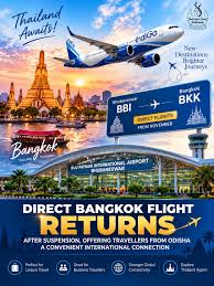 Bhubaneswar-Bangkok Direct Flights To Resume From Oct 2