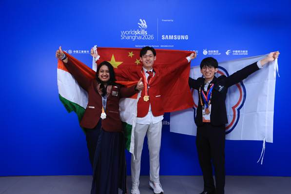 India Ranks 10th at WorldSkills Shanghai 2026, Wins 6 Silver Medals and 20 Medal for Excellence