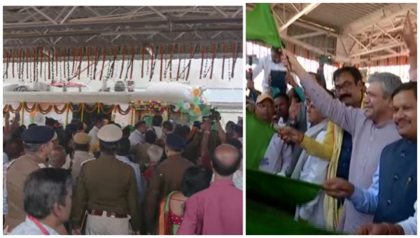 Union Railway Minister Ashwini Vaishnaw  inaugurated Nuagaon-Daspalla section of Khurda Road-Balangir Rail Line project