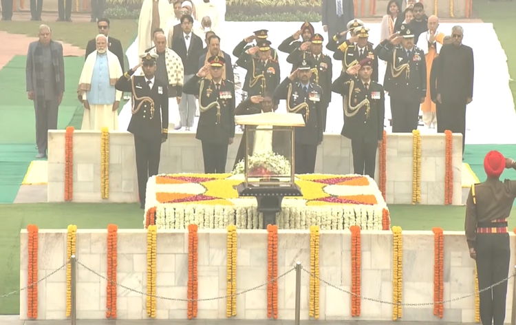 Nation pays homage to the Father of the Nation Mahatma Gandhi