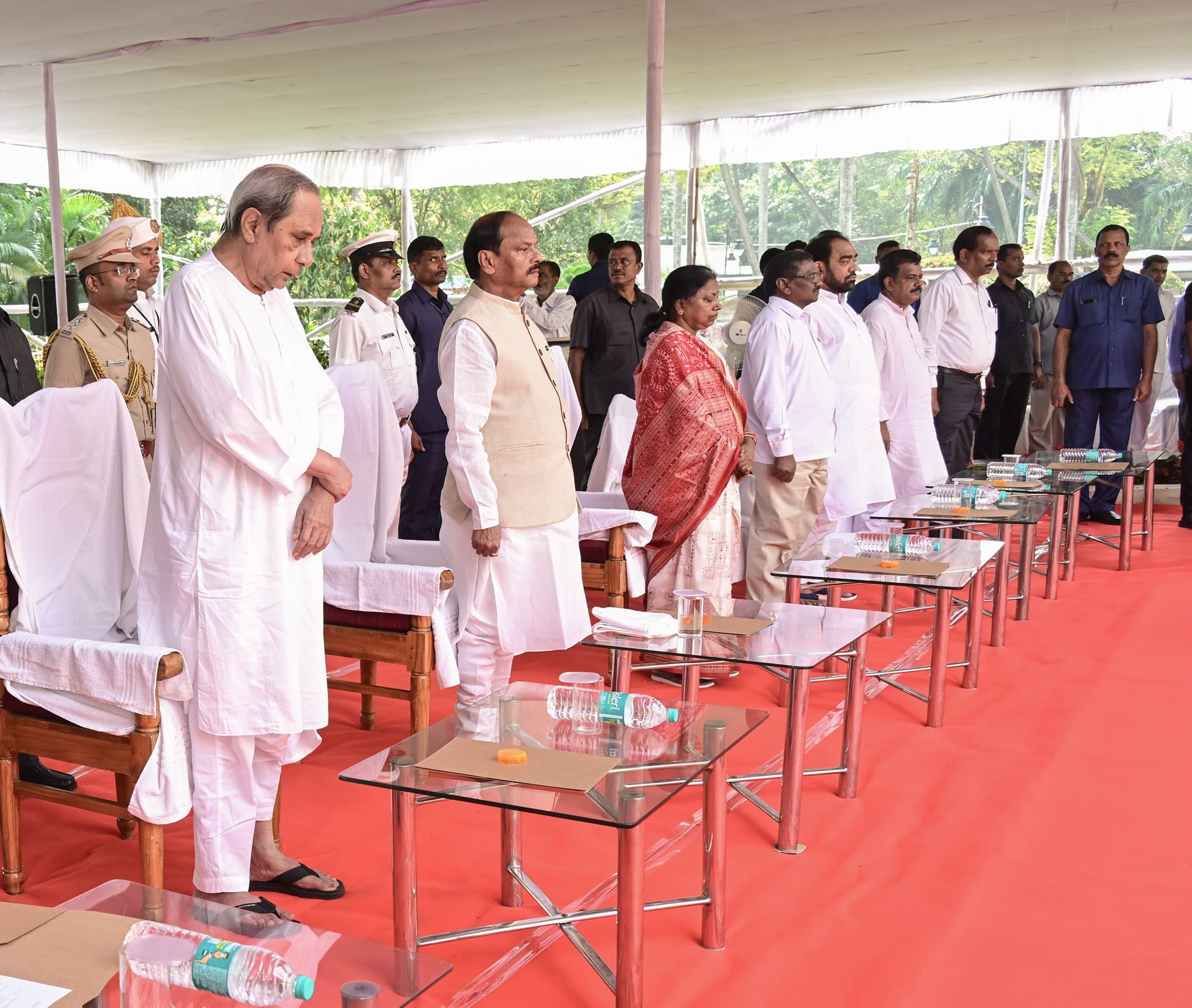 On the occasion of National Martyr’s Day a prayer meeting was held near Gandhiji’s statue in Odisha Assembly premises