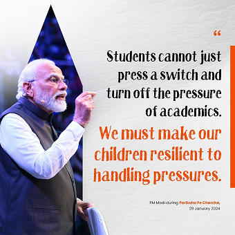 PM interacts with students, teachers and parents during Pariksha Pe Charcha 2024