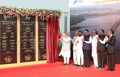 PM inaugurates Atal Bihari Vajpayee Sewri-Nhava Sheva Atal Setu in Navi Mumbai