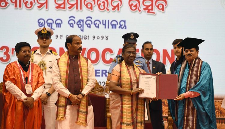 President Droupadi Murmu graced the 53rd convocation of Utkal University