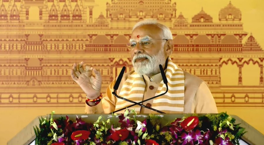 PM lays foundation stone of Shri Kalki Dham Temple in Sambhal, Uttar Pradesh