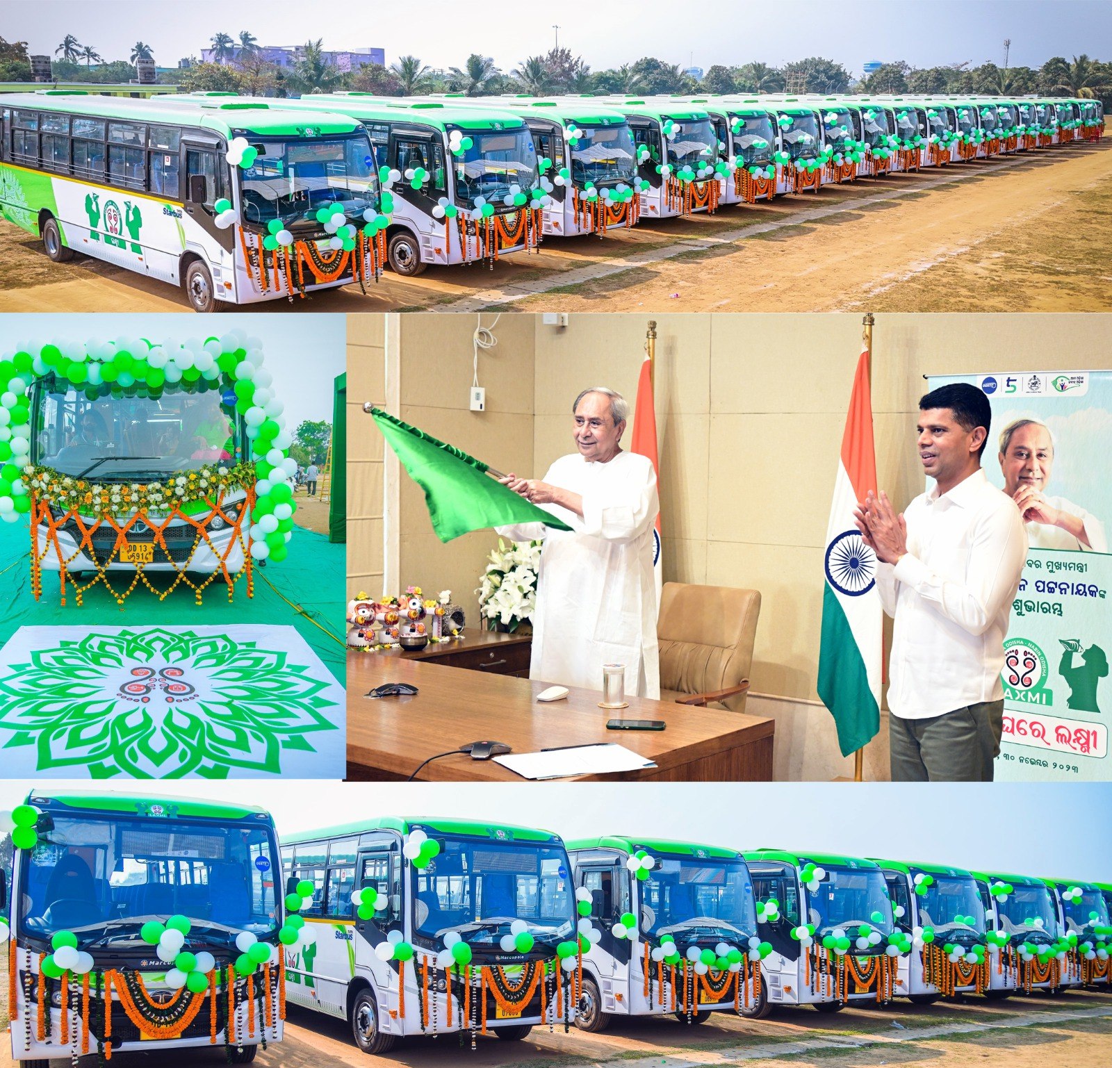 Naveen Patnaik launched the LAccMI Bus Service in six more districts