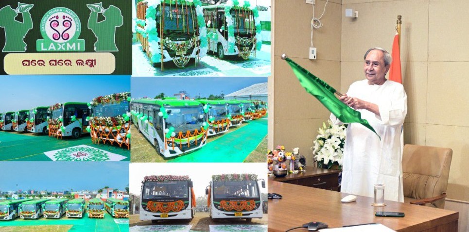 Odisha Chief Minister Naveen Patnaik launched the LAccMI Bus Service in  Five district