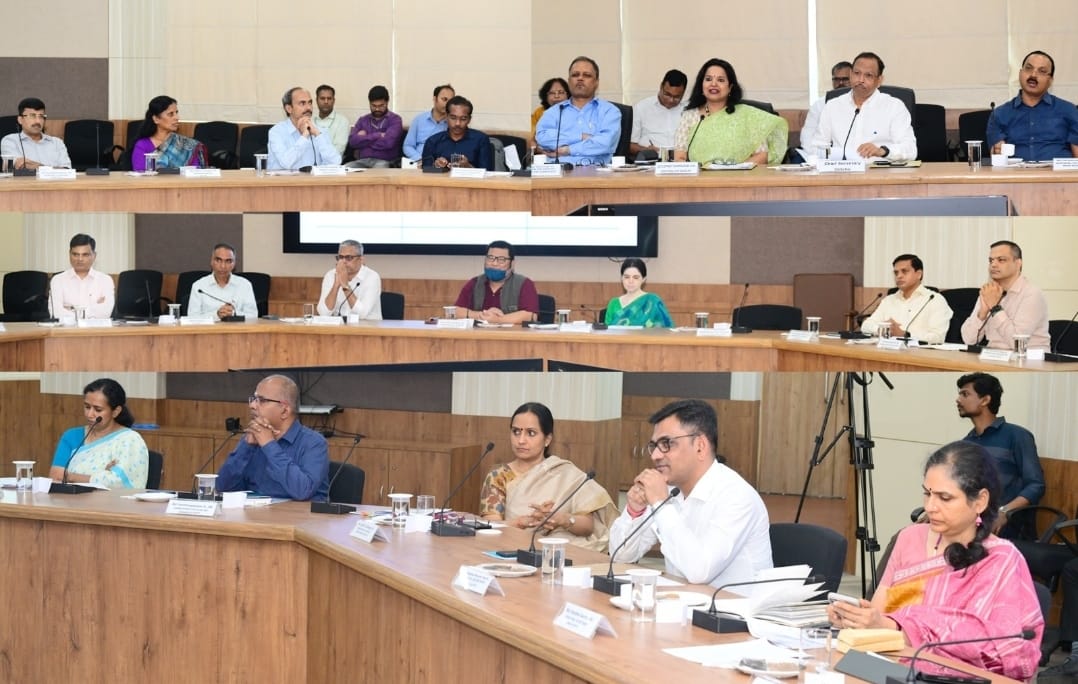 Under the chairmanship of Chief Secretary a review meeting has been held in the conference room of Kharbel Bhavan