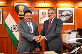Shri Gyanesh Kumar and Shri Sukhbir Singh Sandhu assumed charge as the Election Commissioners