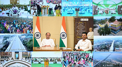 Odisha Chief Minister inaugurated and laid foundation stones of various developmental projects in the five districts