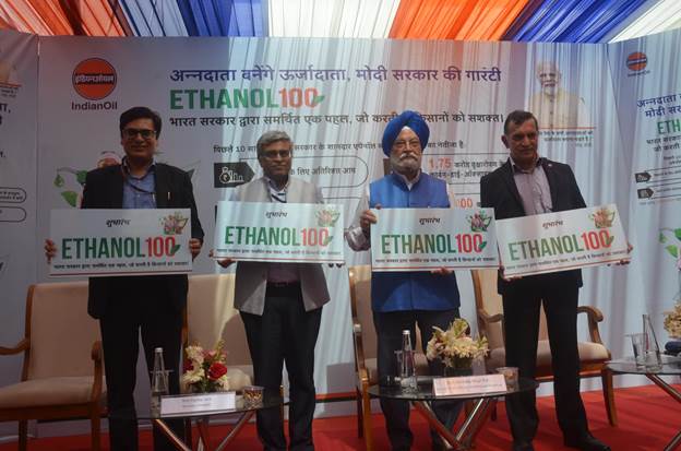 ETHANOL 100 fuel launched by Petroleum Minister Hardeep S Puri