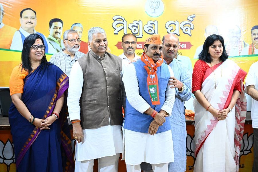 Former Odisha MLA Priyadarshi Mishra joined the Bharatiya Janata Party