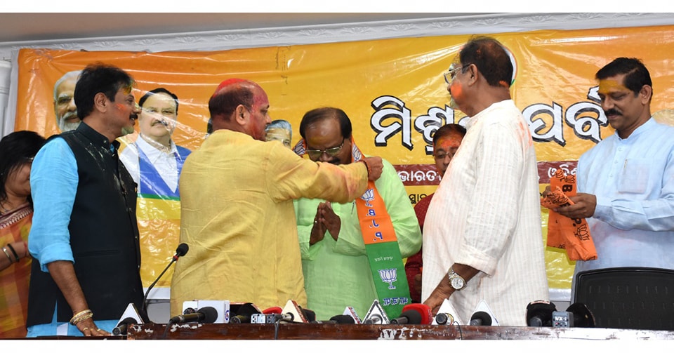 Former  MLA Purna Chandra Sethy joined Bharatiya Janata Party