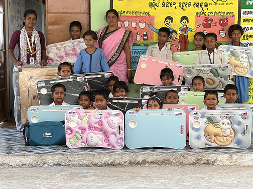 Adani Foundation distributes School equipments
