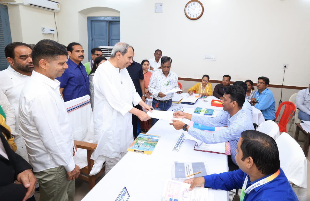 BJD Supremo Naveen Patnaik has filed his nomination papers for the Hinjili Assembly constituency