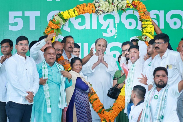 BJD  supremo Naveen Patnaik continued marathon campaigns in Western Odisha