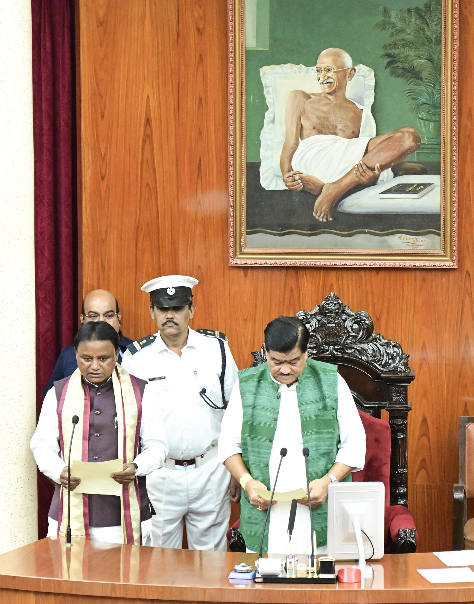 Newly elected MLAs of the 17th Odisha Legislative Assembly took oath
