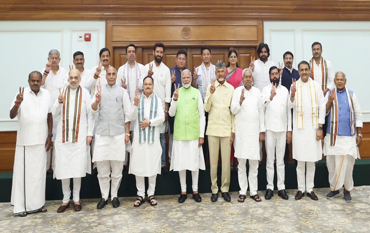NDA elect PM Narendra Modi as leader of alliance