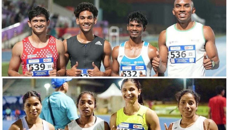 Odisha sprinters won three medals, including one gold and one bronze in relay events