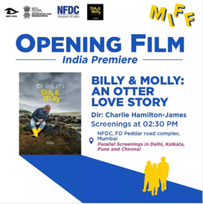 National Geographic’s Billy and Molly: An Otter Love Story to be the opening film at 18th Mumbai International Film Festival