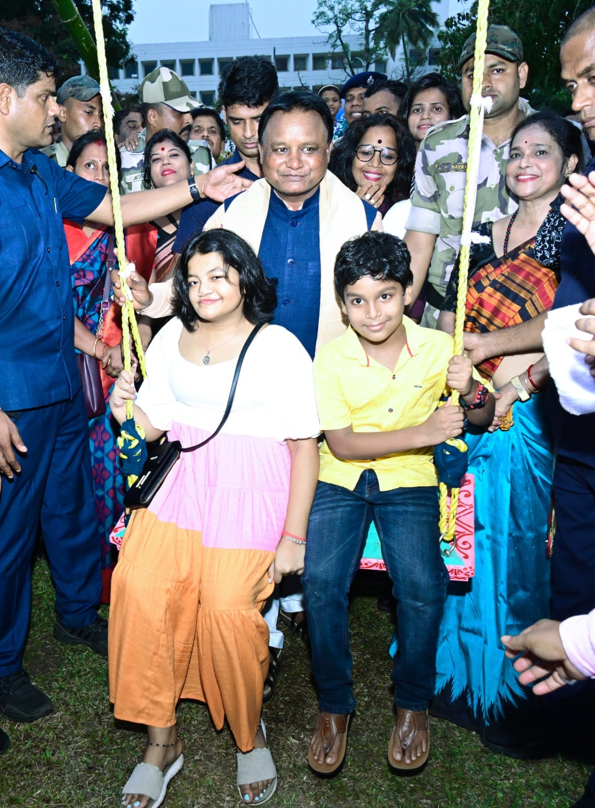 Odisha Chief Minister Mohan Charan Majhi celebrated Raja Mahotsav with common people