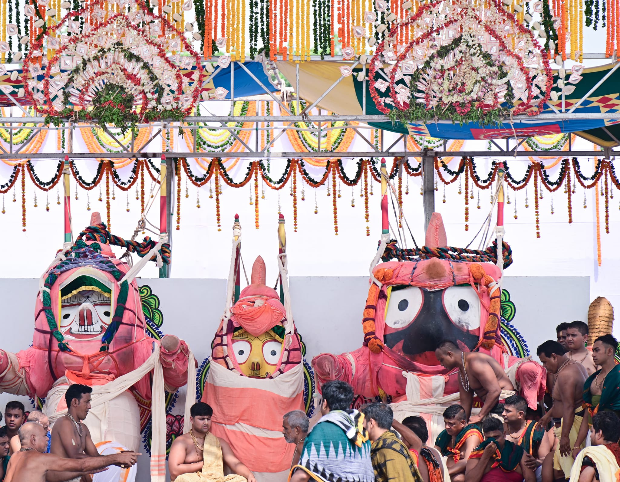 Holy Trinity Take Holy Bath on Deba Snana Purnima