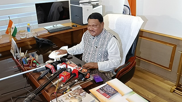 Jual Oram takes charge as Union Minister for Tribal Affairs