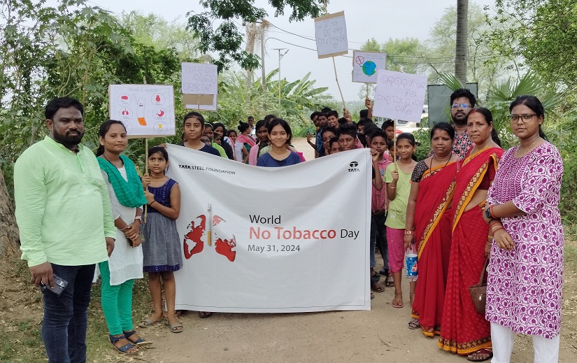 Tata Steel Foundation’s  Impactful Awareness Campaign on World No Tobacco Day