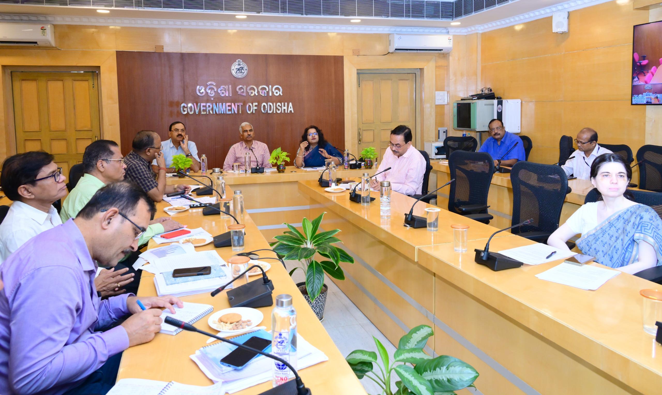 Odisha  Chief Secretary Manoj Ahuja  reviewed the status of water levels in various river basins and reservoirs