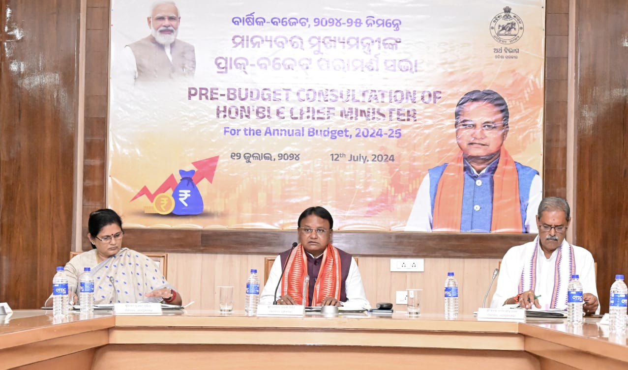 Odisha Chief Minister Mohan Charan Majhi attended the pre-budget consultation meeting