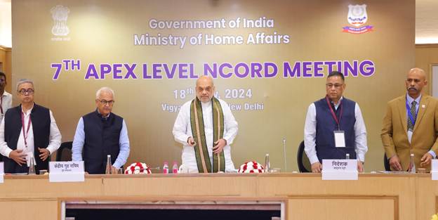 Union Home Minister Amit Shah launches the National Narcotics Helpline ‘MANAS’