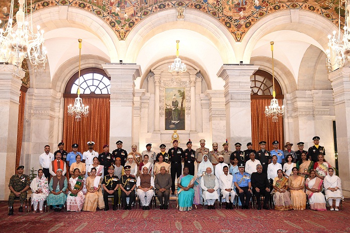PRESIDENT OF INDIA PRESENTS GALLANTRY AWARDS