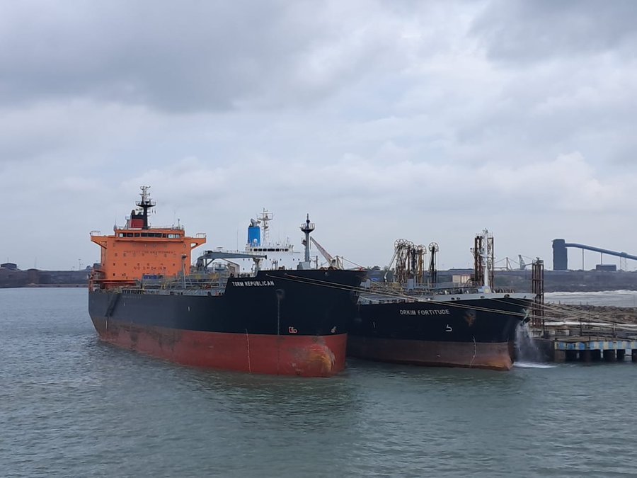Paradip Port Authority cargo throughput zoomed past 50 MMT (Million Metric Tonnes) mark in current fiscal