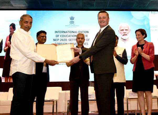 In a major move towards fulfilling the vision of NEP 2020, Letter of Intent issued to University of Southampton, UK, to establish campus in India