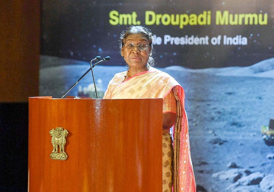 President of India graces first National Space Day Celebration