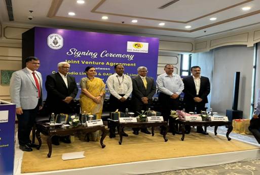 CIL &GAIL Sign a JV for Setting up Coal to SNG Plant