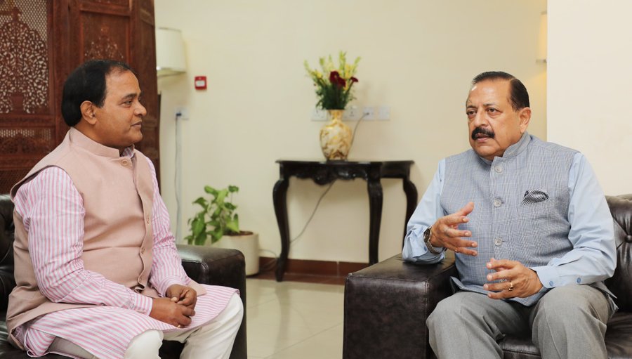 Odisha S&T Minister Sh Krushna Chandra Patra calls on Union Minister Dr. Jitendra Singh