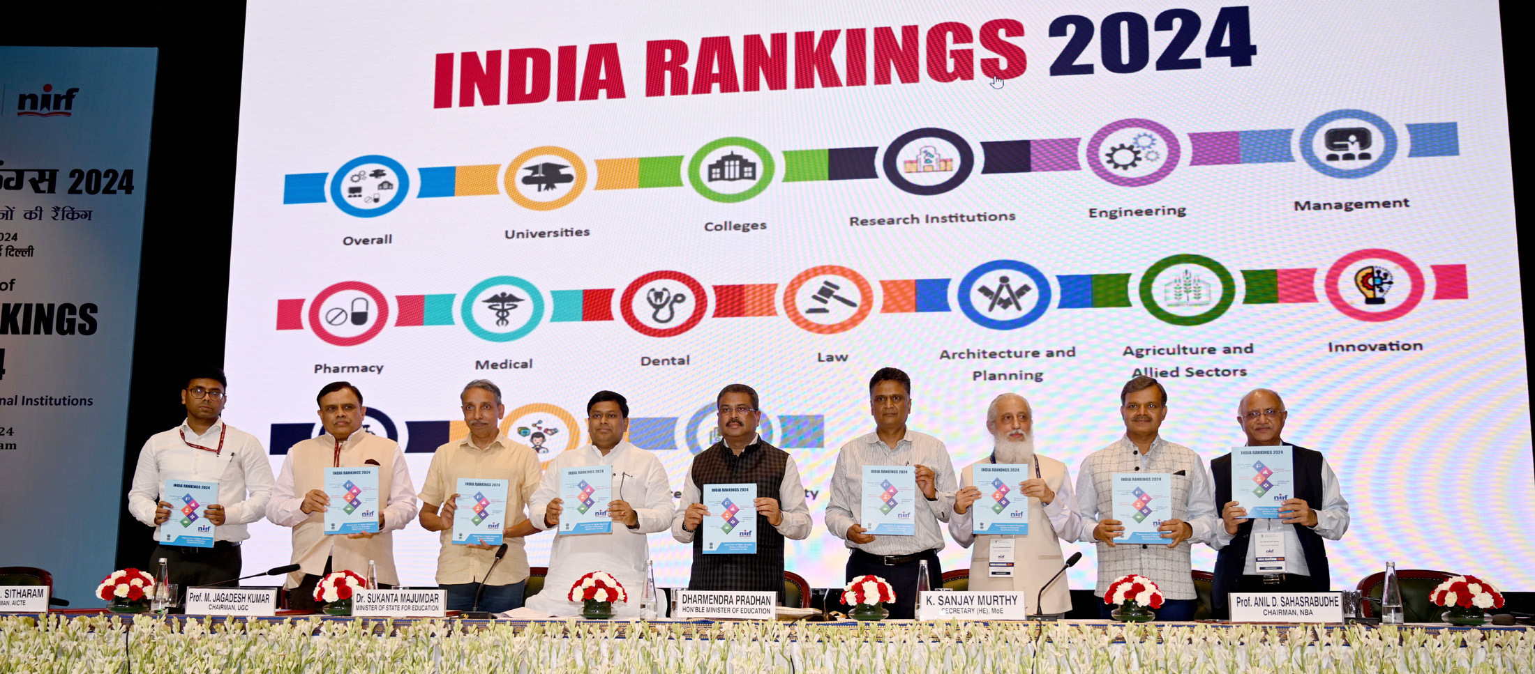Dharmendra Pradhan releases India Rankings 2024 in New Delhi