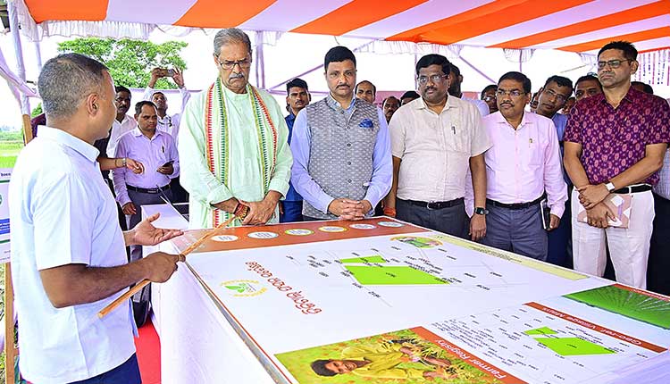 Minister for Agriculture and Farmers Empowerment KV Singh Deo  launched the e-Farming App and portal
