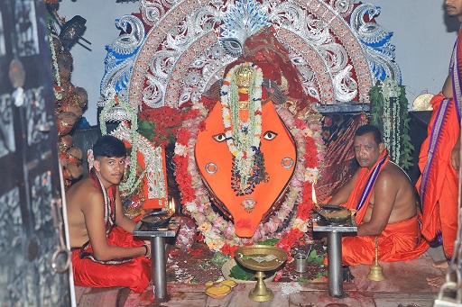 Nuakhai celebration began  after the ‘Nabanna’  was offered to Maa Samaleswari