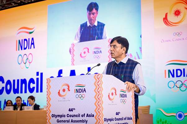 Dr. Mansukh Mandaviya Addresses 44th General Assembly of Olympic Council of Asia