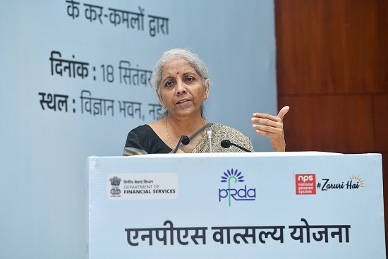 Union Finance Minister Smt. Nirmala Sitharaman launches NPS Vatsalya