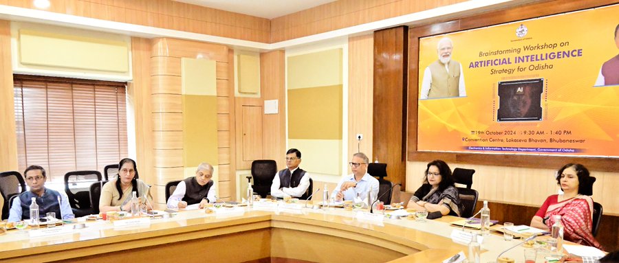 ‘Brainstorming Workshop on Artificial Intelligence Strategy for Odisha’ was organised