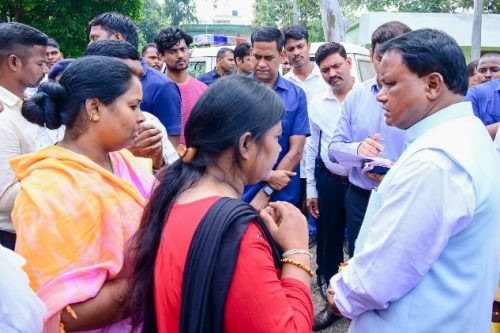 Odisha CM received complaints from the people at two grievance hearing camps in Keonjhar