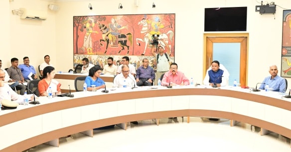 Odisha CM chaired a high-level meeting at Lok Seva Bhawan to deal with a possible Cyclonic Storm