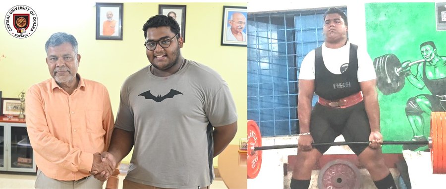Odisha Central University Student to Represent the Country in Commonwealth Powerlifting Championship