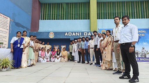 GANDHI JAYANTICELEBRATED IN ADANI DAV PUBLIC SCHOOL