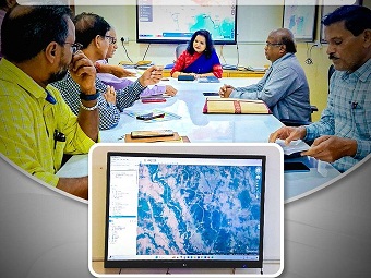 Development Commissioner of Odisha Smt. Anu Garg conducted a review of the flood situation after Cyclone Dana