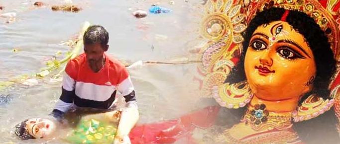Cuttack is bidding an emotional farewell to Goddess Durga