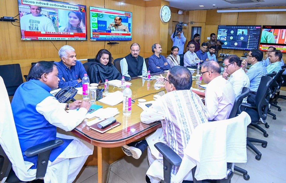 Odisha Chief Minister Mohan Charan Majhi again reviewed the damages caused by Cyclone Dana